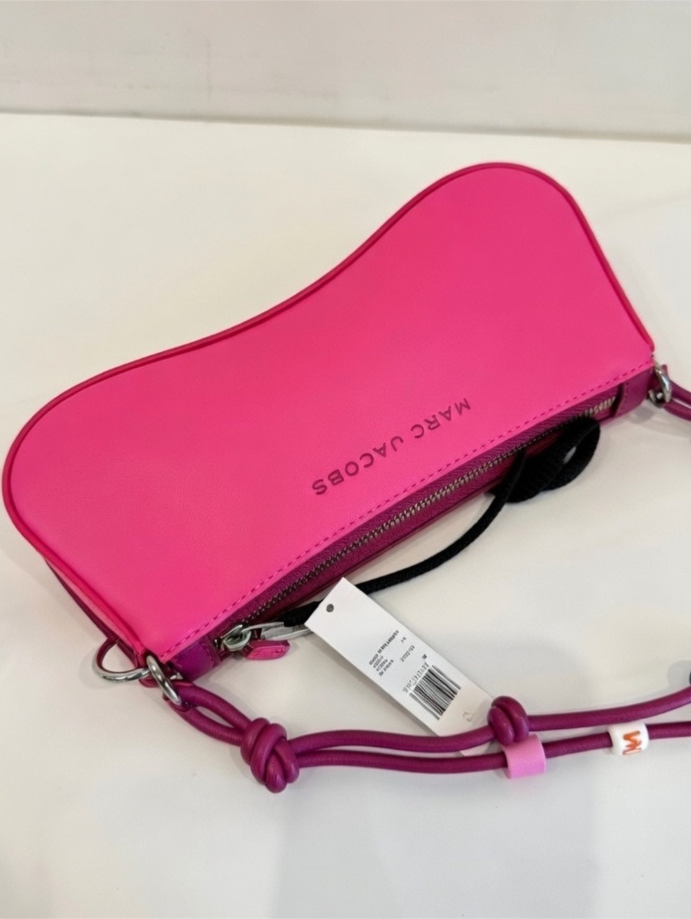 NWT Authentic MARC JACOBS Y2K Knots Colorful Beads Crossbody Bag Pink Leather - Picture 10 of 11